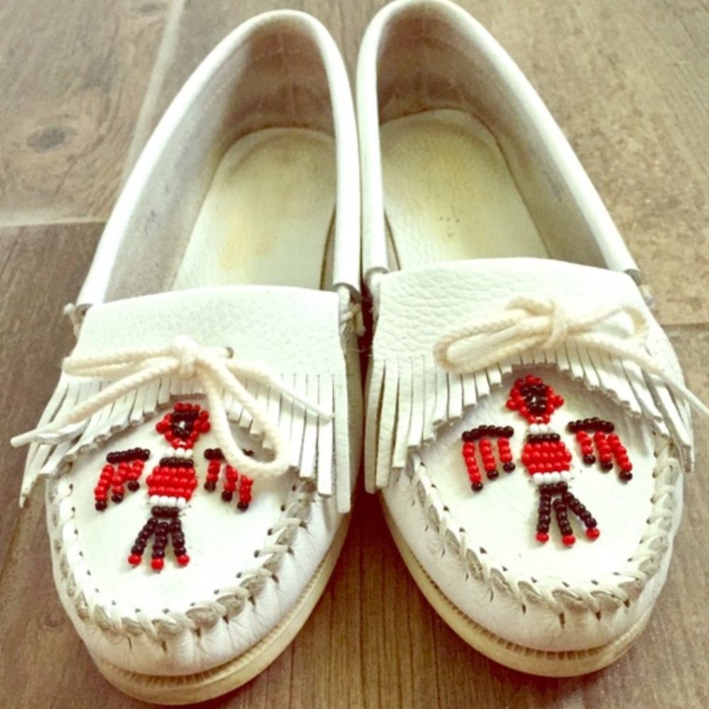 Minnetonka Thunderbird moccasins with boat sole 8